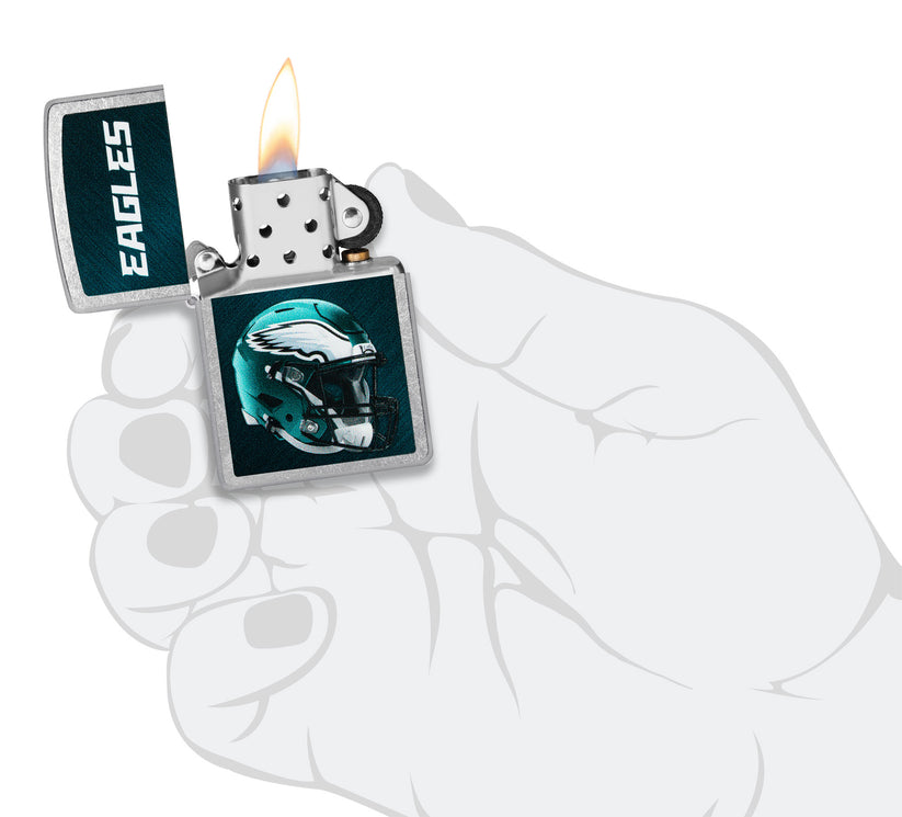 Zippo NFL Philadelphia Eagles Street Chrome Lighter #48444