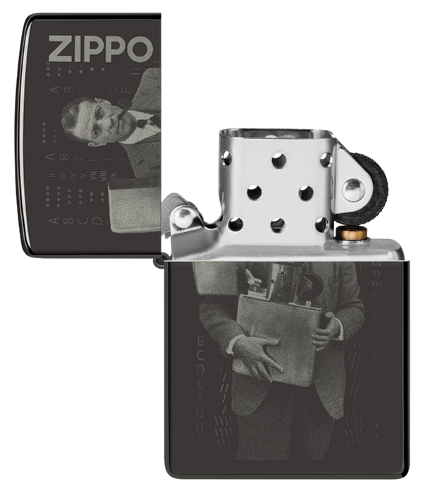 Zippo Founders Day 2023 Design, Laser Two Tone Lighter #48702