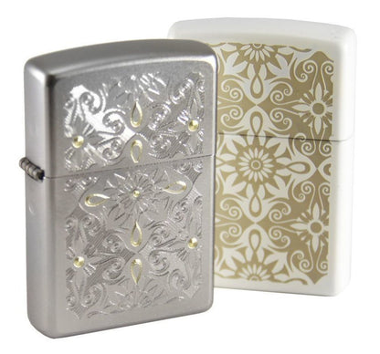 Zippo Classical Curve Design, Satin Chrome Lighter #28457