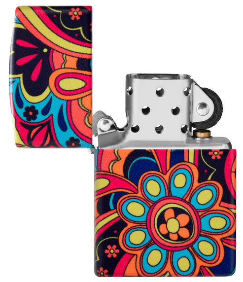 Zippo Flower Power Groovy 540 Design Lighter #46128