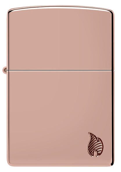 Zippo Armor High Polish Rose Gold Flame Design #46401