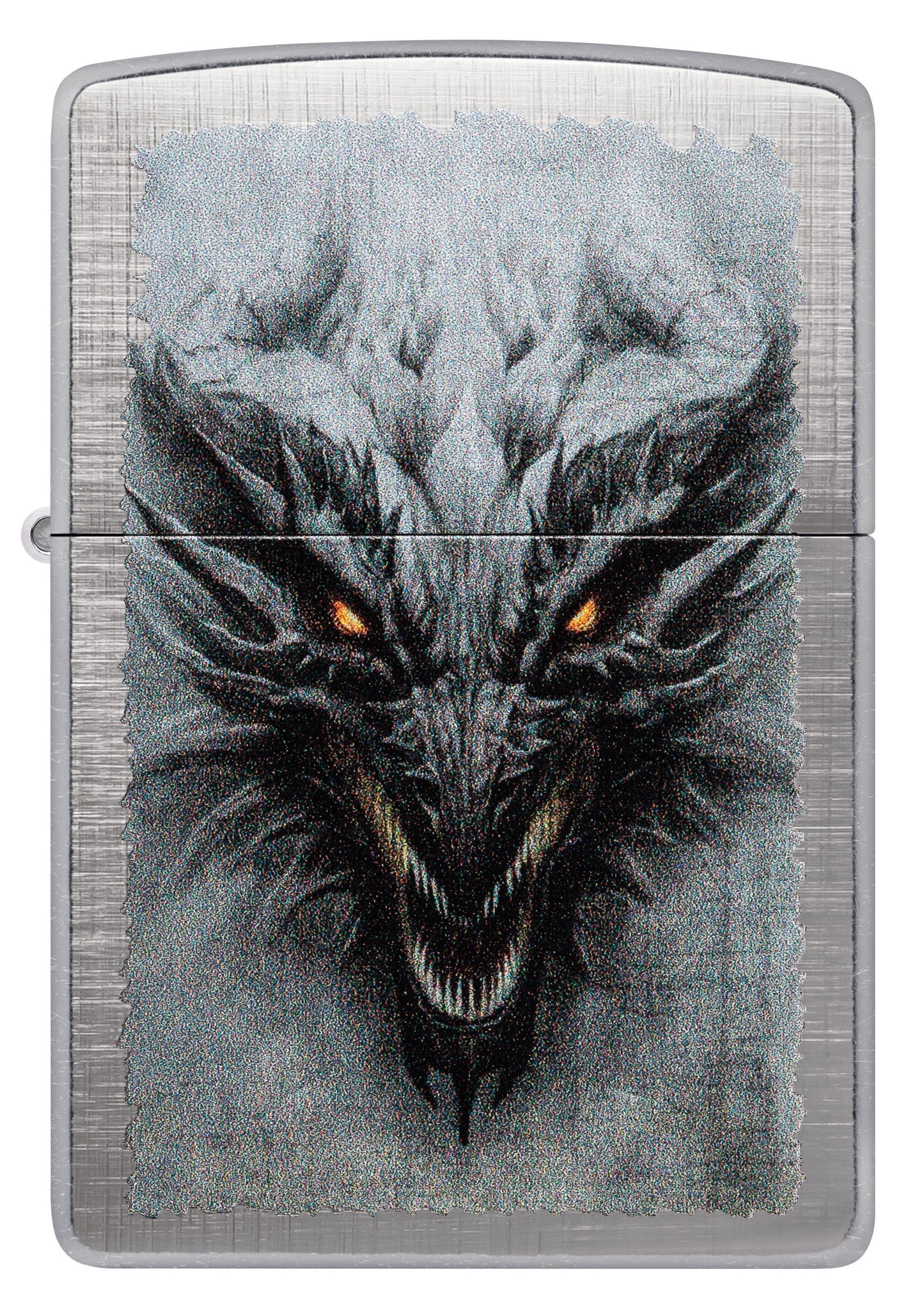 Zippo Medieval Dragon Design, Linen Weave Color Image Lighter #48732