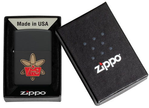 Zippo Atomic Zippo Retro Style, Black Matte Lighter #48920