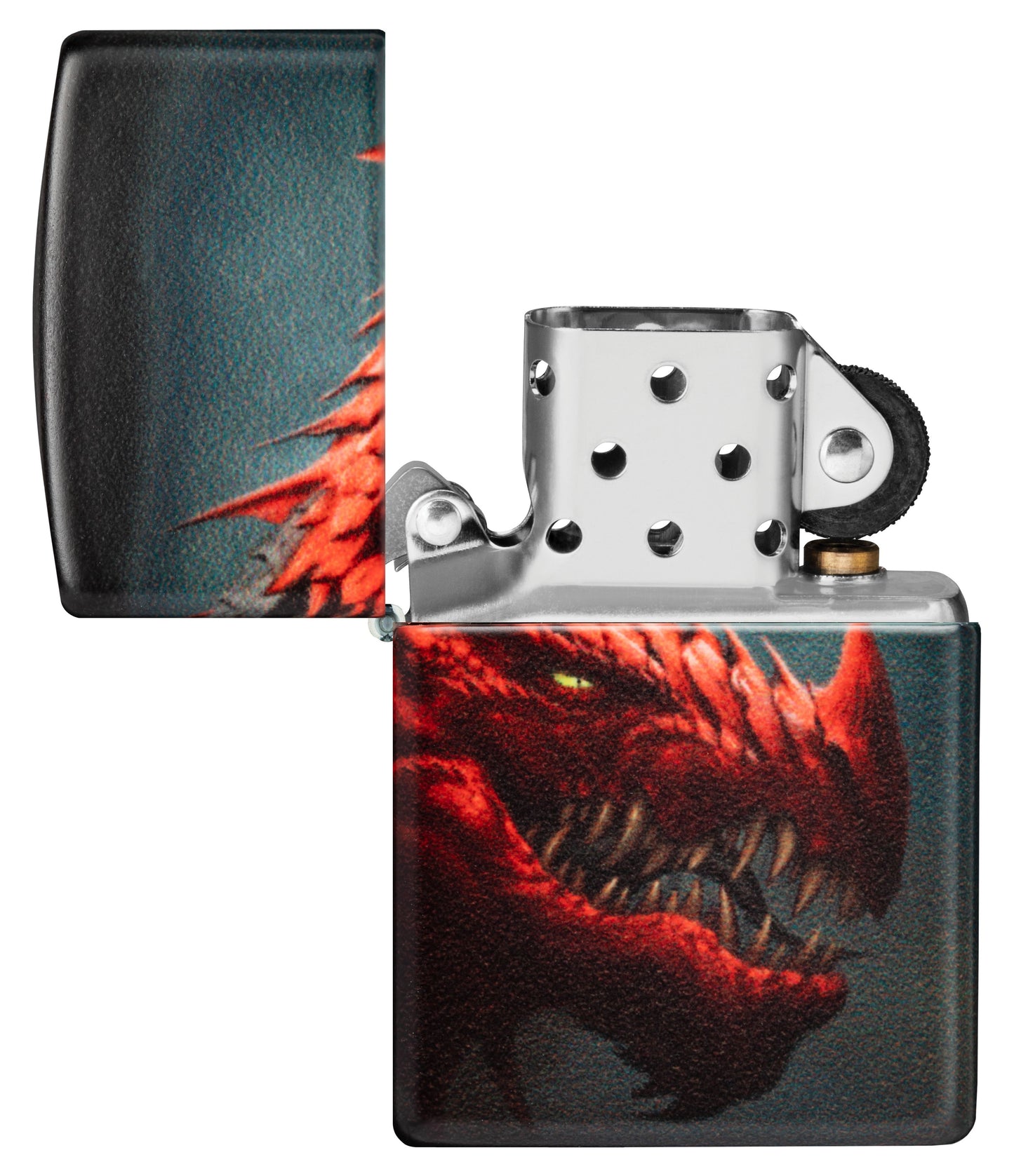 Zippo Ancient Red Dragon Design, 540 Matte Color Lighter #48777