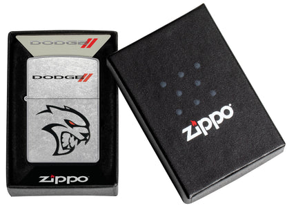 Zippo Dodge Hellcat Automobile Logo, Street Chrome Lighter #48760