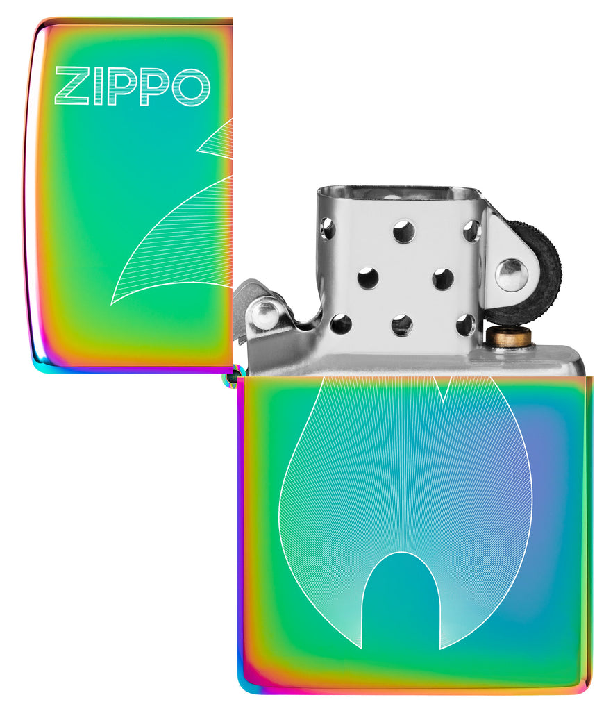 Zippo Flame Design, Laser Fancy Fill Multi Color Lighter #48978