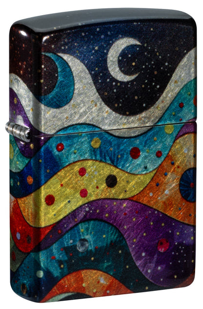 Zippo Space Fusion Design, 540 Tumbled Chrome Finish Lighter #46598