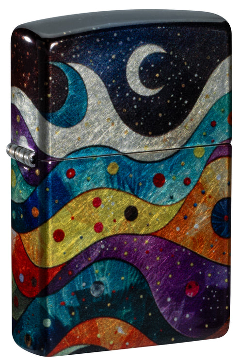 Zippo Space Fusion Design, 540 Tumbled Chrome Finish Lighter #46598