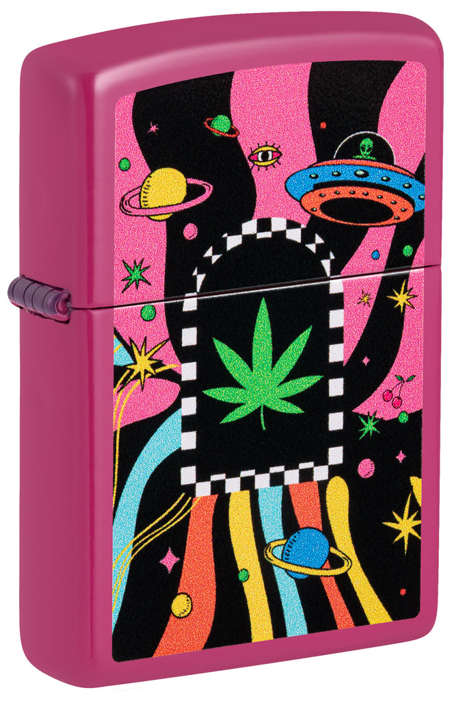 Zippo Cannabis Galaxy Design, Frequency Pink Lighter #48928