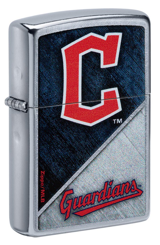 Zippo MLB Cleveland Guardians Baseball Team, Street Chrome Lighter #49729