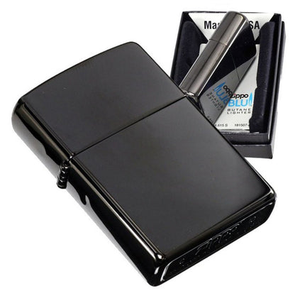 Zippo Classic High Polish Black Base Model Lighter #24756