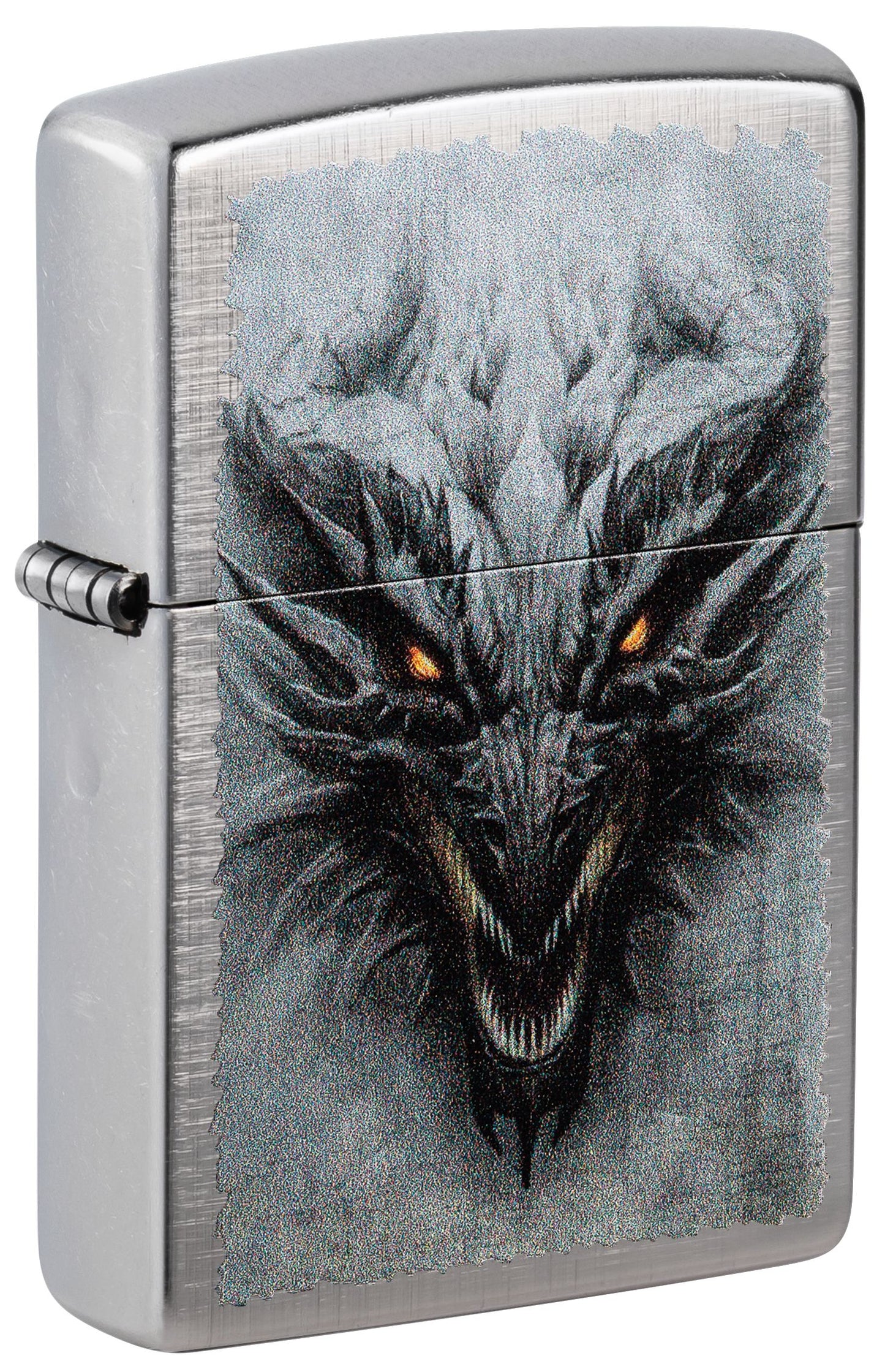 Zippo Medieval Dragon Design, Linen Weave Color Image Lighter #48732