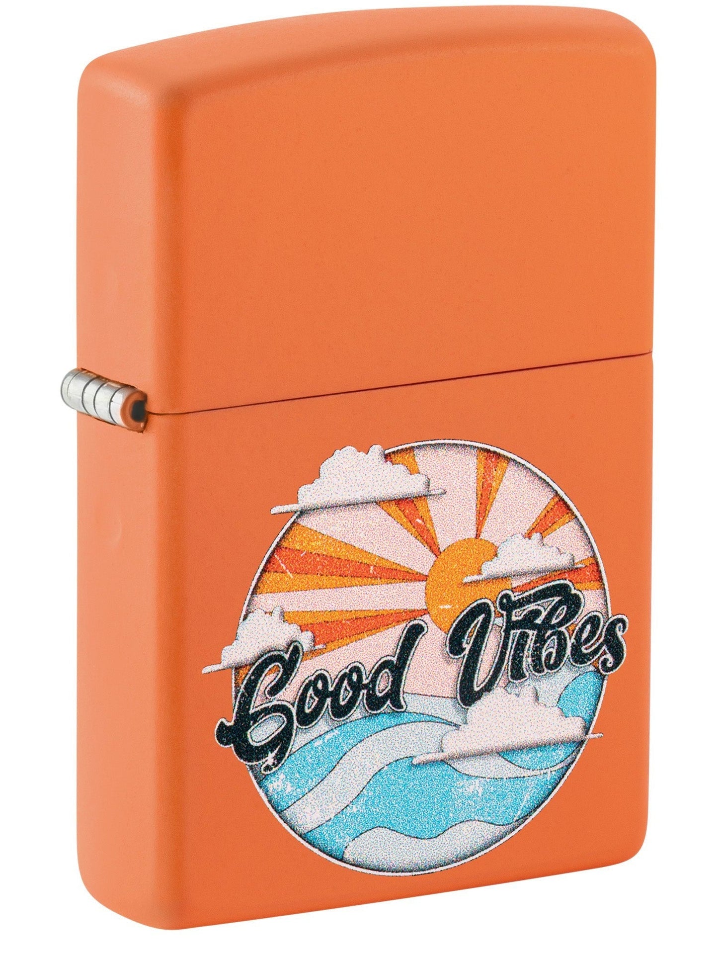 Zippo Good Vibes Design, Orange Matte Lighter #48847