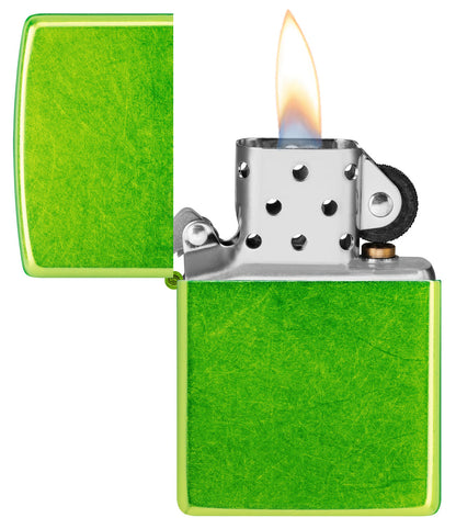 Zippo Classic Lurid Green Base Model Lighter #24513