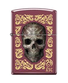 Zippo Anne Stokes Skull, Brick Finish Collectible Lighter #46403