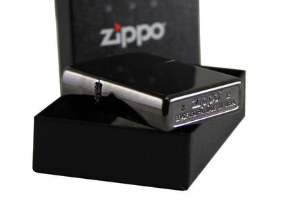 Zippo Classic High Polish Black Base Model Lighter #24756