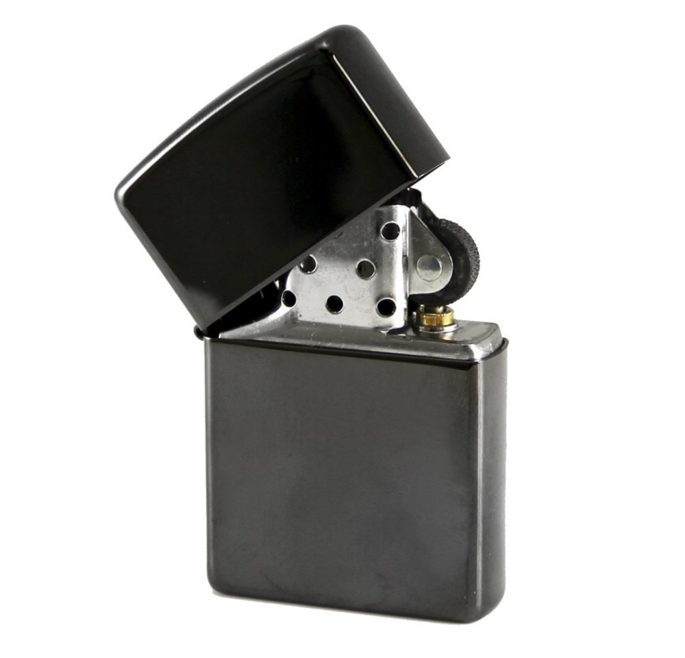 Zippo Classic High Polish Black Base Model Lighter #24756