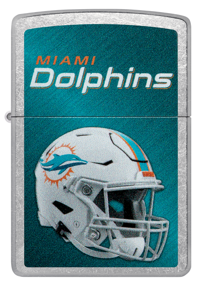 Zippo NFL Miami Dolphins Helmet Design, Street Chrome Lighter #48438