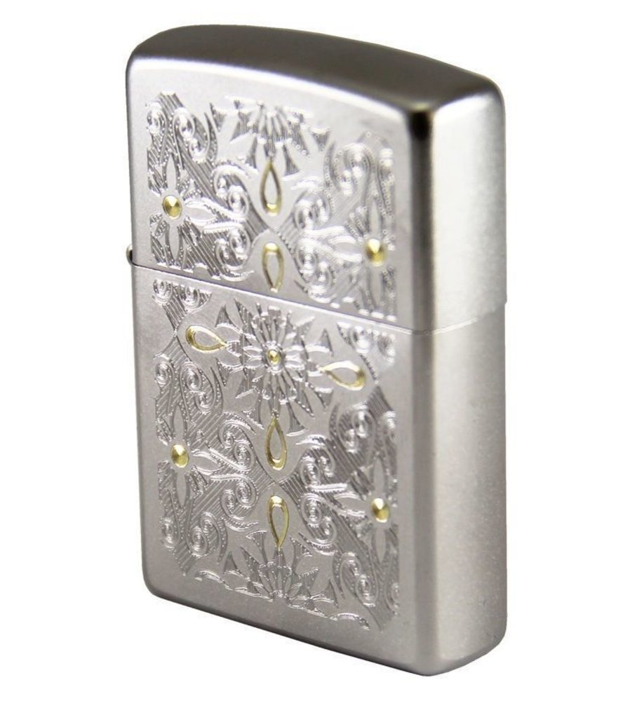 Zippo Classical Curve Design, Satin Chrome Lighter #28457