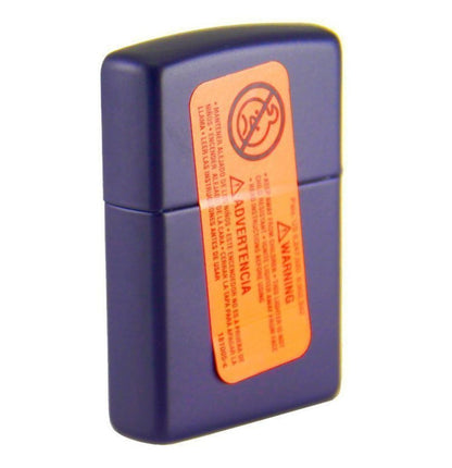 Zippo Navy Blue Matte With Zippo Logo, Genuine Zippo Windproof Lighter #239ZL