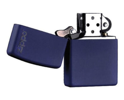 Zippo Navy Blue Matte With Zippo Logo, Genuine Zippo Windproof Lighter #239ZL