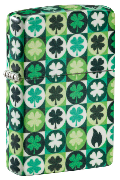 Zippo Clover Design, 540 Glow-In-The-Dark Design Lighter #46015