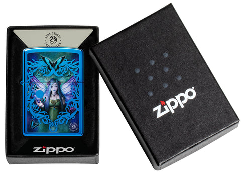 Zippo Anne Stokes Fairy Design, High Polish Blue Lighter #48985