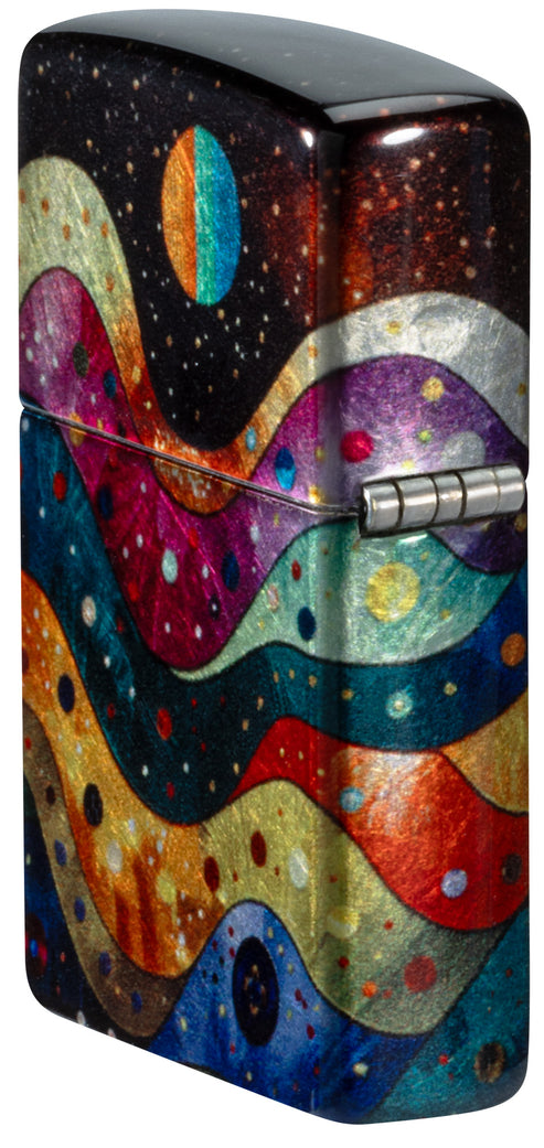 Zippo Space Fusion Design, 540 Tumbled Chrome Finish Lighter #46598