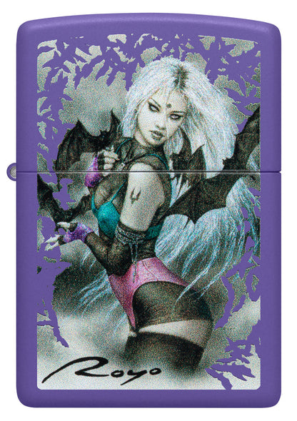 Zippo Luis Royo Malefic Design, Purple Matte Lighter #48963