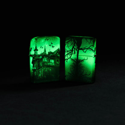 Zippo Horror House Design, 540 Glow-In-The-Dark Lighter #48922