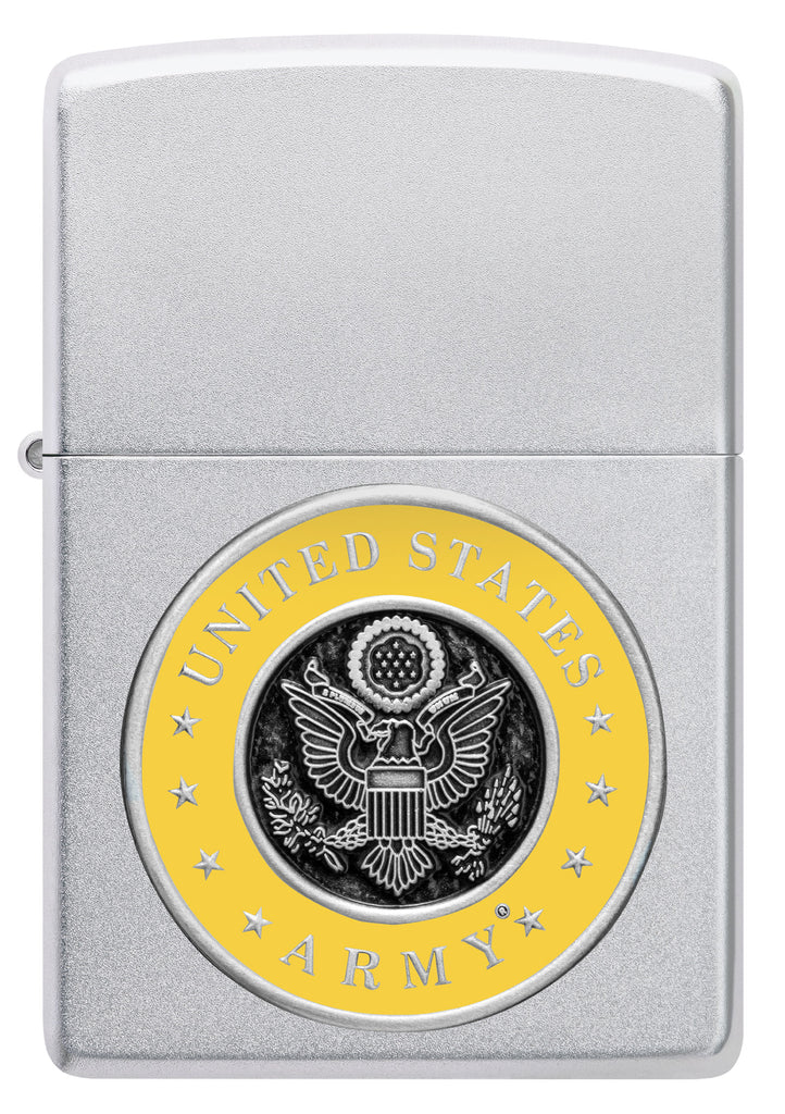 Zippo United States Army, Satin Chrome Lighter #48977