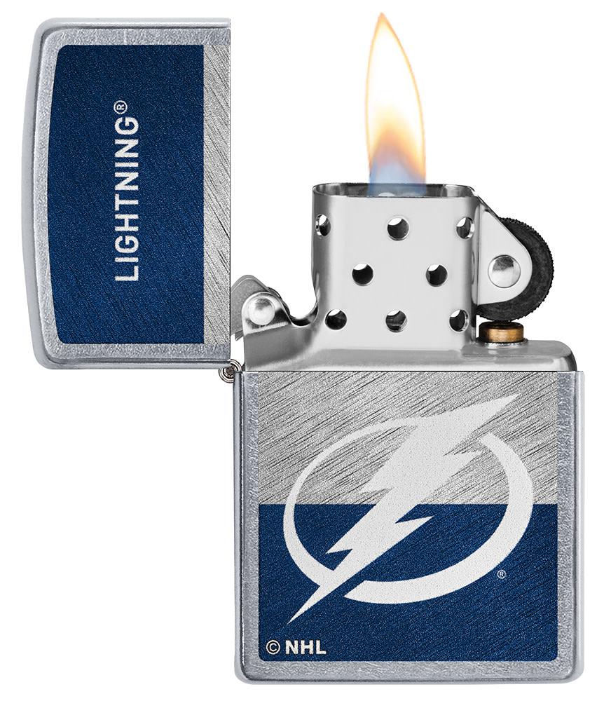 Zippo NHL Tampa Bay Lightning Hockey Team, Street Chrome Lighter #48054