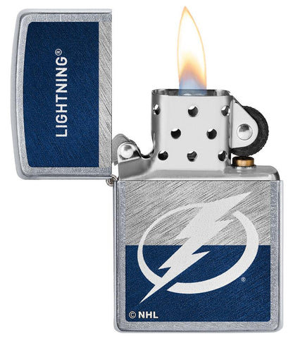 Zippo NHL Tampa Bay Lightning Hockey Team, Street Chrome Lighter #48054