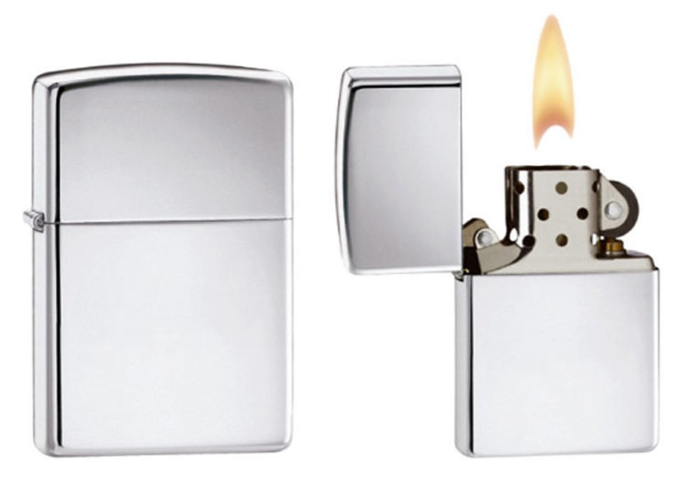 Zippo Classic High Polish Chrome Base Model Lighter #250