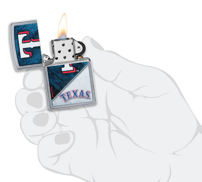 Zippo MLB Texas Rangers, Street Chrome Lighter #49751