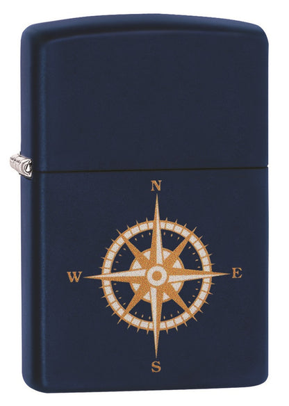 Zippo Compass Design, Classic Navy Matte Lighter #29918