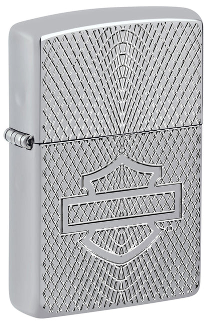 Zippo Harley Davidson 2024 Collectible High Polish Chrome Armor Lighter #46022