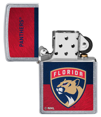 Zippo NHL Florida Panthers Hockey Team, Street Chrome Finish Lighter #48040