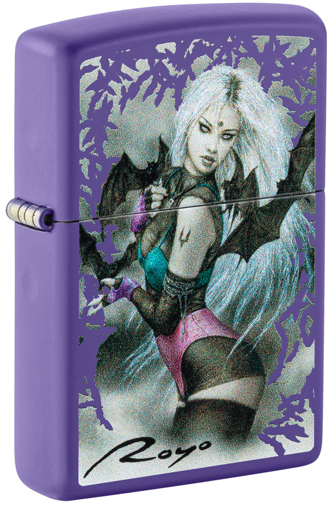 Zippo Luis Royo Malefic Design, Purple Matte Lighter #48963