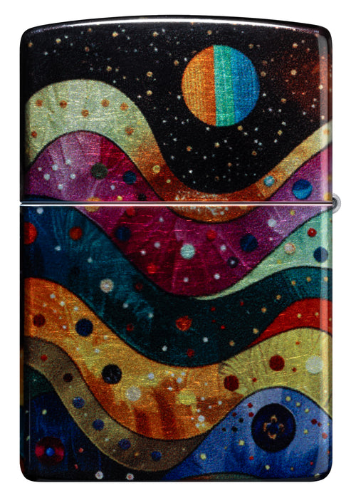 Zippo Space Fusion Design, 540 Tumbled Chrome Finish Lighter #46598