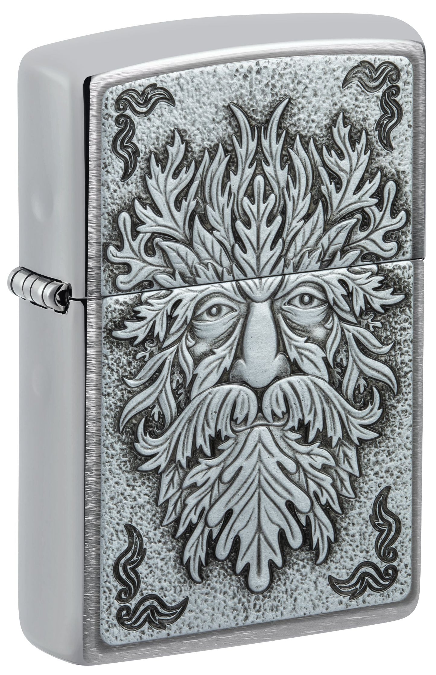 Zippo Norse God Design, Brushed Chrome Emblem Lighter #48906