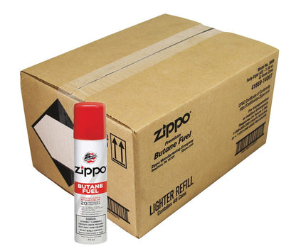 Zippo Premium Butane Fuel 75 ml, (12-Pack) #3815