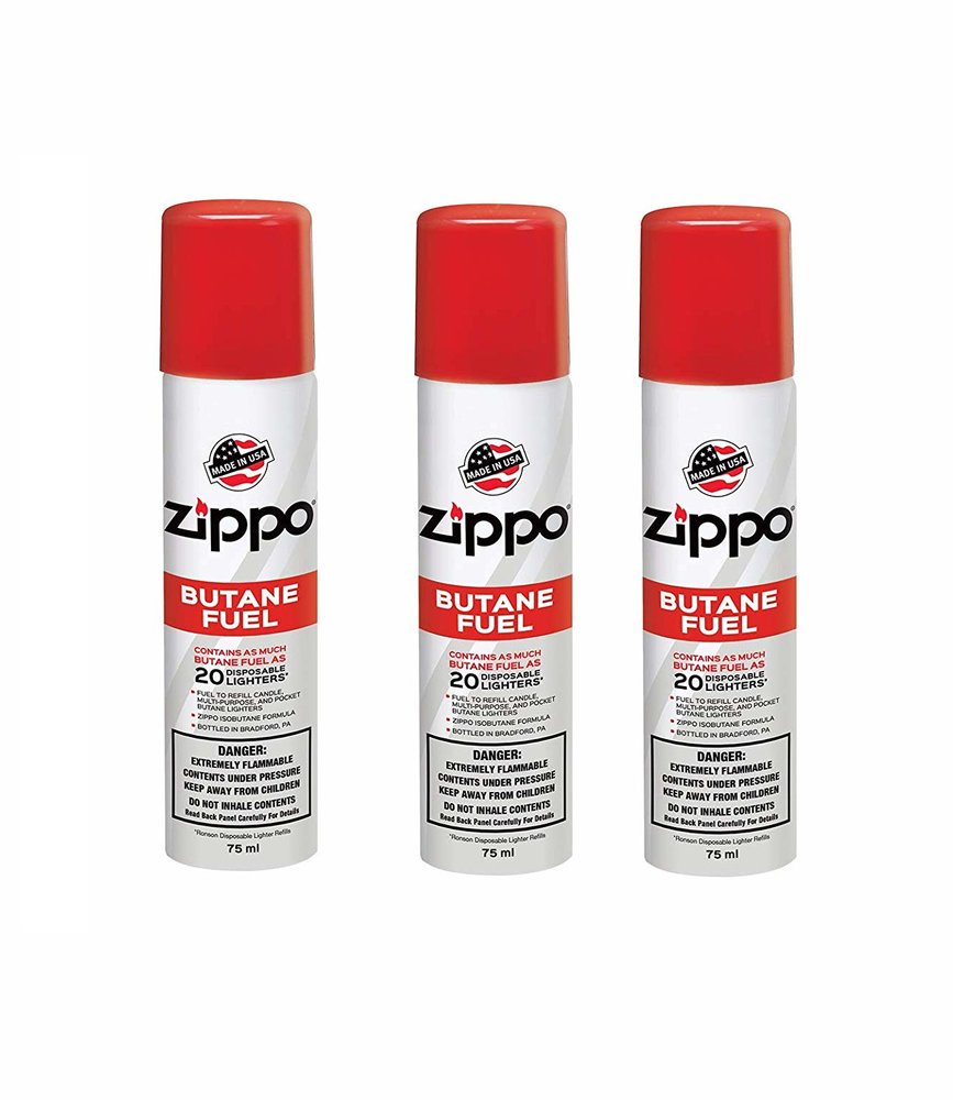 Zippo Premium Butane Fuel, 75 ml (48-Pack) #3809