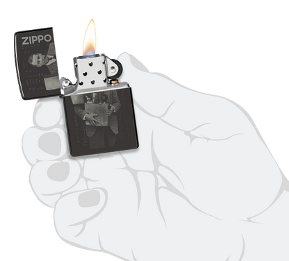 Zippo Founders Day 2023 Design, Laser Two Tone Lighter #48702