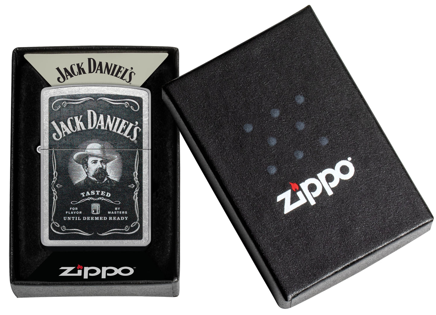 Zippo Jack Daniels Whiskey, Street Chrome Lighter #48748