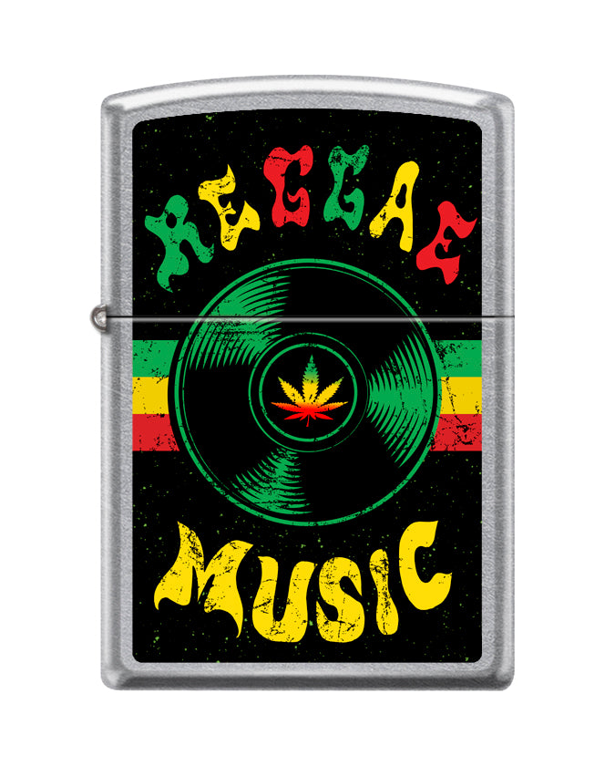 Zippo Reggae Music Design, Street Chrome Lighter #207-095843