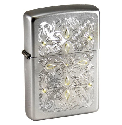 Zippo Classical Curve Design, Satin Chrome Lighter #28457