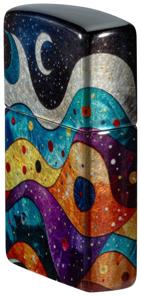 Zippo Space Fusion Design, 540 Tumbled Chrome Finish Lighter #46598