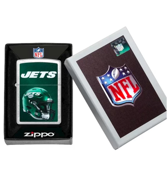 Zippo NFL New York Jets Football Team, Street Chrome Lighter #48443