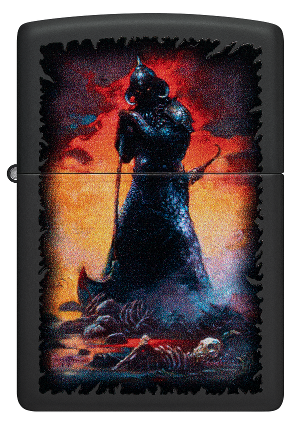 Zippo Frank Frazetta Death Dealer Design, Black Matte Lighter #48555